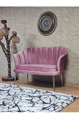 İkili İstiridye Krom Kaplama Sivriltme Ayak Çay Seti Koltuk İkili Çok Renkli