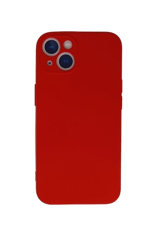 Uray Store Apple iPhone Uyumlu 13 Mini Kılıf Nano İçi Kadife Silikon - Kırmızı