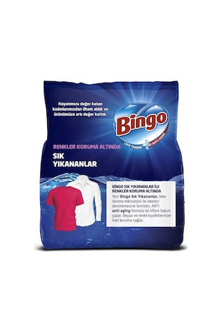 Bingo Matik Sık Yıkananlar Toz Çamaşır Deterjanı 60 Yıkama 9 KG