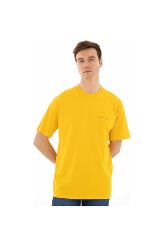 AR-MA Arma Erkek Oversize Bisiklet Yaka Tişört Y25344403101 Sarı
