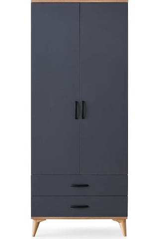 Kumsal 2 Kapılı 2 Çekmeceli Gardrop Elbise Dolabı 80x48x195cm 001