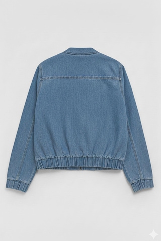 Kadın Açık Mavi Bomber Denim Ceket Açık Mavi