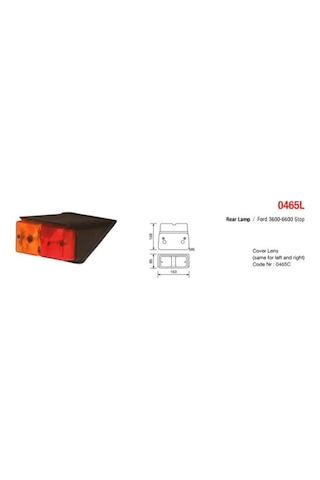 Ford Traktör 3600 - 6600 Stop Lamba Takımı Sağ - Sol