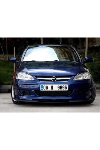 Opel Corsa C Uyumlu Çupra Ön Tampon Lipi Cupra Lip 3 Parça