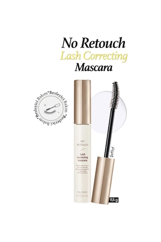 Missha No Retouch Lash Correcting Mascara Keratin Ve Kolajen Içeren Besleyici Şeffaf Maskara