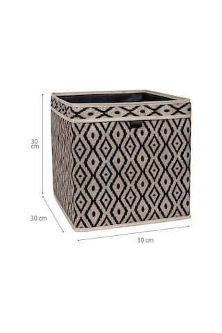 Bohe Raf Düzenleyici Organizer Kutu, Saklama Kutusu, 30 X 30 X 30 Cm Desenli