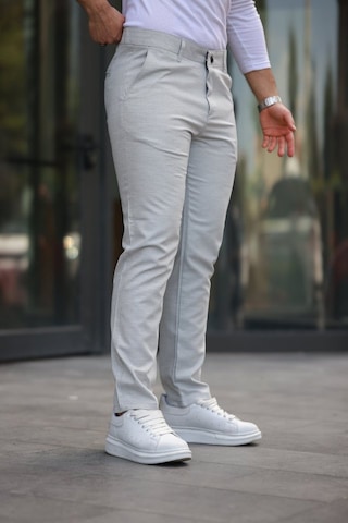 Erkek Dokuma Kumaş Pantolon Gri