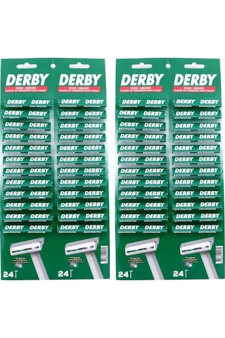 Derby Kullan-At Tıraş Bıçağı Kartela 4 x 24'lü Derby Kullan-At Tıraş Bıçağı Kartela 4 x 24'lü