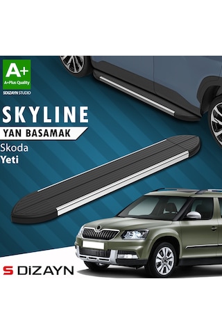S-dizayn Skoda Yeti Skyline Krom Yan Basamak 173 Cm 2009-2017 A+ Kalite