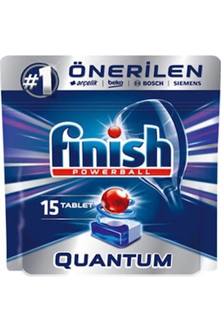 Finish Bulaşık Makinesi Deterjanı Quantum Tablet 15'li