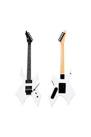Maxword Gt-line-wh Profesyonel Warlock Kasa Hh Elektro Gitar Seti Beyaz