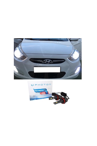 Hyundai Accent Blue Led Xenon Uzun Kısa Far Ampulü H4 Ultimate 9500 Lumens Yeni Seri Beyaz