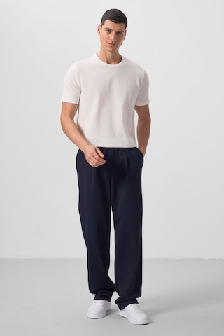 Tommylife Lacivert Yüzeyi Dokulu Rahat Form Palazzo Erkek Pantolon - 82163 Lacivert