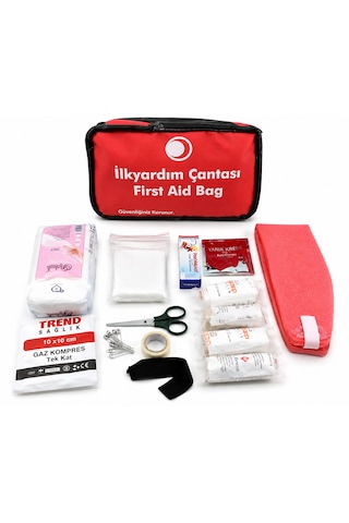 3 Lü Set Trafik Ilkyardım Seti Yangın Tüpü Boyunluk Çoklu Anahtar