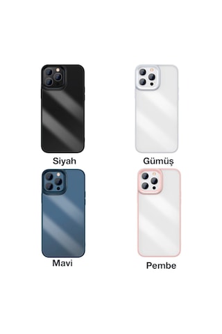 Baseus Crystal Apple Uyumlu iPhone 13 Pro Max Kilif Jel Çerçeve Zirhli Siliko 522411208