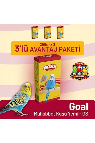 Goal Muhabbet Kuşu Yemi/gs 250 G - 3 Adet 250 G