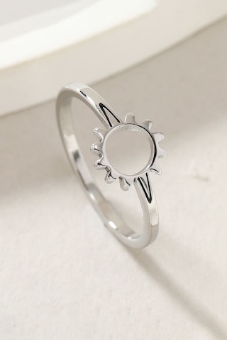 Chavin Çelik Silver Güneş Model Bayan Yüzük Ev35by 001