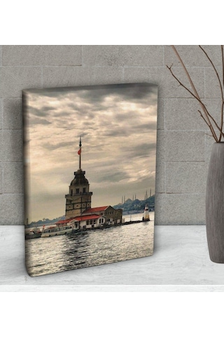 Bk Gift Kız Kulesi Tasarımlı Dekoratif Mini Kanvas Tablo 15X20Cm- (506660913)