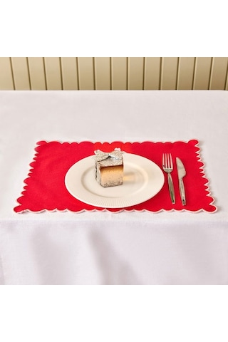 Evidea Soft Amore Amerikan Servis - Kırmızı - 30x50 Cm Kırmızı