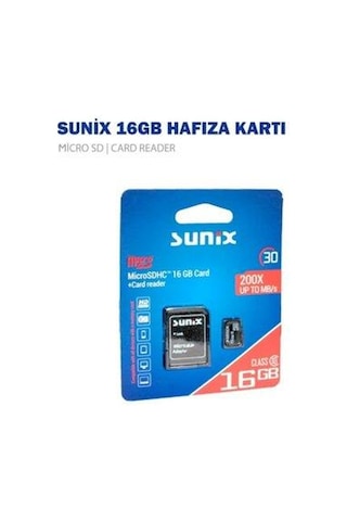 Sunix 16Gb Micro Sd Hafıza Kartı Sunix 16Gb Micro Sd Hafıza Kartı