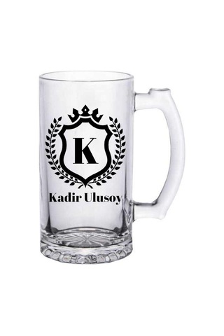 Kişiye Özel İsim Baş Harfli Bira Bardağı