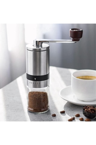 Manuel Kahve Öğütücü, El Kahve Değirmeni, 6 Ayarlanabilir