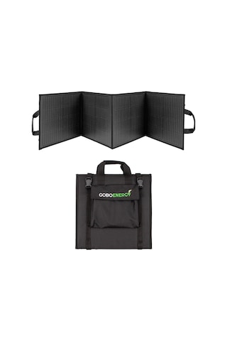 120w Katlanabilir Solar Panel Çanta Siyah Renk Taşınabilir Hızlı Şarjlı Güneş Paneli