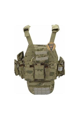 Nature Multifonksiyonel Cordura Askeri Taktik Yelek Jand Kamuflaj Haki