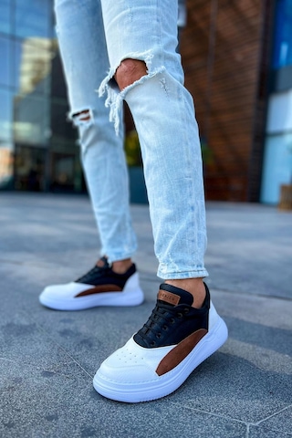 Ch115 - Cbt Literide Erkek Ayakkabı Beyaz/taba/sıyah Çok Renkli