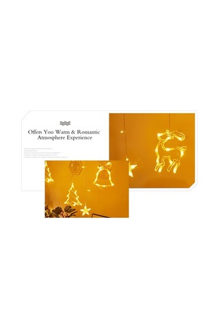 Dancemonkey 8 Modlu Led Perde Işıkları, Suya Dayanıklı, Noel Ağacı Tasarımı Çok Renkli