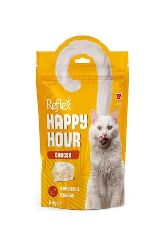 Reflex Happy Hour Choosy Tavuklu Ve Peynirli Kedi Ödül Maması 60gr - 5 Adet