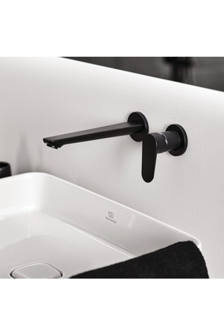 Cerafine O Ankastre Lavabo Bataryası-silk Black-kıt2 Siyah
