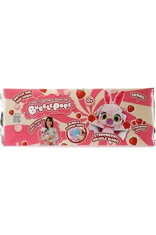 Bubble Pops Strawberry Snuggle Bunny: Kokusuyla Büyüleyen Şişme Peluş Tavşan