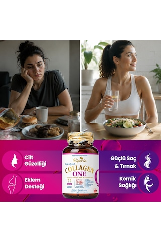 One Tek Hidrolize Kolajen Peptitler Msm, Biotin, Hyaluronik Asit, Selenyum, Vitamin D 30kapsül