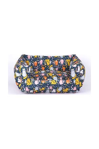 Desenli Kedi-köpek Yatağı, Küçük Irk Köpek Yatağı, Yumuşak Kedi Yatağı, Köpek Yatağı Minder 45x50x22 Cm