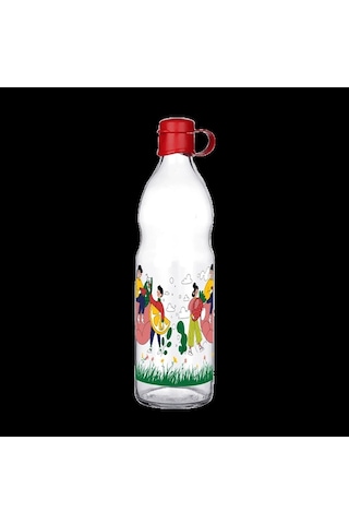 Frido Desenli Cam Suluk 1000 Ml Renkli