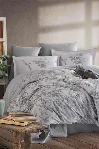 Clasy Messina Gri Tek Kişilik %100 Pamuk Nevresim Takımı