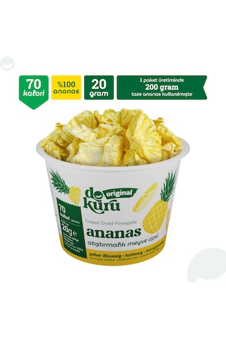Dokuru Original Ananas Kuru Meyve Cipsi 20 G