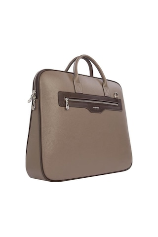 Cengiz Pakel Unisex Hakiki Deri Evrak&laptop Çantası 1712 - Vizon/kahve 1712-vizon-kahve