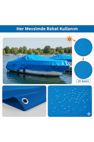 Arı Pe Branda - 120 Gr/m2 Mavi