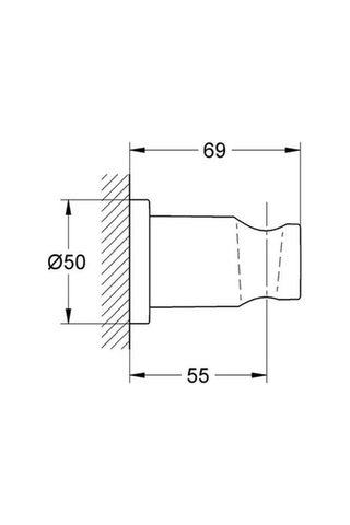 Grohe Rainshower El Duşu Askısı - 27074en0 Krom