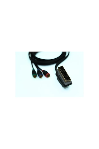 TTAF Scart To 3 Rca Gold 1.5 Mt Kablo