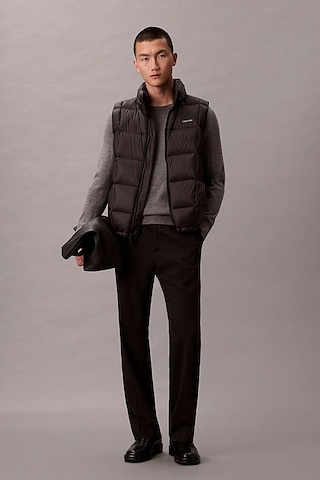 Erkek Regular Fit Dik Yaka Kapitoneli Şişme Yelek - Siyah Black