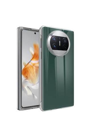 Microcase Huawei Mate X3 Sert Kristal Kapak Kılıf - Şeffaf Al3157