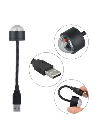 Usb Sese Duyarlı 8 Farklı Mod Işıklı Led Atmosfer Işığı Ambiyans Aydınlatması 5332