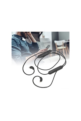 Kosona Bluetooth 5.0 Kulaklık Kablosu, 2 Pin 0.78mm Uyumlu, Düşük Gecikme, Mikrofonlu, Şarj Edilebilir Pil, Massdrop Ve Diğer Kulak İçi Dinleyiciler İçin Diğer