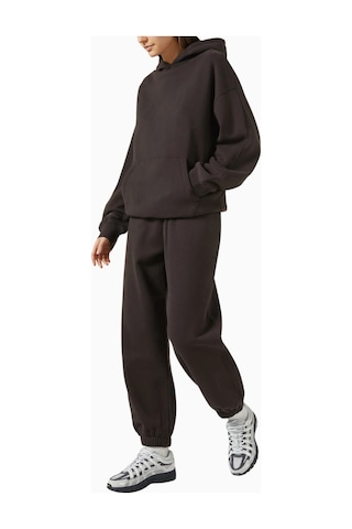 Represent Boyfriend Hoodie, Premium Brushed Fleece Kapüşonlu Sweatshirt Kahverengi