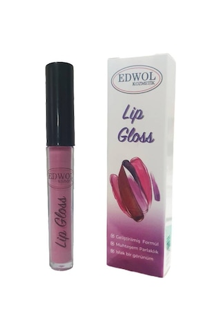 Edwol Make Up Likit Işıldayan Parlak Ruj Nude Kahverengi