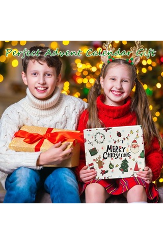 Aoresac Noel Advent Takvim Bilezikleri Kızlar İçin 24 Günlük Noel Geri Sayım Takvimi Kapatılmış Kutuda Dıy Takı Yapım Kiti Hediye 22 Charm Boncuk, Kolye Ve 2 Bilezik Çocuklar, Gençler, Kadınlar İçin Altın