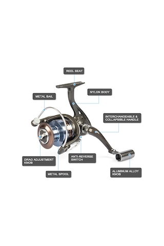 Tenfowee Mk Spinning Reel Metal Line Cup 12+1bb Anti-gap Aluminum Alloy Fishing Wheel Mk4000